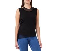 Spiral Damen Gothic Rock-2in1 Neck Tie Mesh Top, Schwarz (Black 001), 38 (Herstellergröße: Medium)