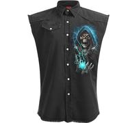 Spiral Dead Metal Männer Weste schwarz L 100% Baumwolle Biker, Horror, Rockwear, Totenköpfe