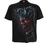 Spiral Death Embers Männer T-Shirt schwarz 3XL 100% Baumwolle Basics, Horror, Rockwear, Totenköpfe