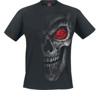 Spiral Death Stare Männer T-Shirt schwarz 4XL 100% Baumwolle Basics, Horror, Rockwear, Totenköpfe