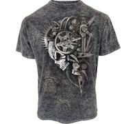 Spiral Diesel Punk - Acid Wash T-Shirt T-Shirt grau in 3XL