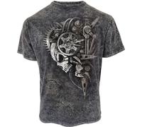 Spiral Diesel Punk - Acid Wash T-Shirt Männer T-Shirt grau 4XL