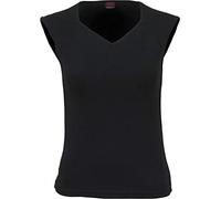 Spiral Direct Damen Urban Fashion-Hex-Neck Sleeveless Top, Schwarz (Black 001), 34 (Herstellergröße: Small)