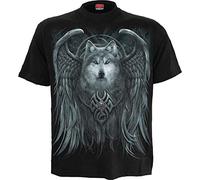 Spiral Direct Herren Steam Punk Ripped-Laceup Sleeve Top Black T-Shirt