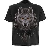 Spiral Direct Herren T-Shirt,Schwarz (Wolf Dreams),S