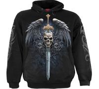 Spiral Direct Unisex Erwachsene Angel Sword Cotton Hoodie, Schwarz , XXL