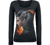 Spiral Draco Queen - Longsleeve Langarmshirt schwarz in XL