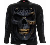 Spiral Langarmshirt Draconis Herren Schwarz 100% Baumwolle Gothic XL