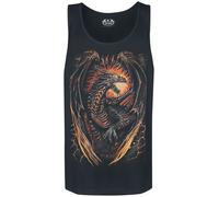 Spiral Dragon Furnace Tank-Top schwarz in M