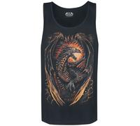 Spiral Dragon Furnace Tank-Top schwarz in XXL