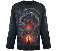 Spiral Dragon's Lair Langarmshirt schwarz in M