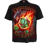 Spiral Dungeon Master Männer T-Shirt schwarz L 100% Baumwolle Basics, Horror, Rockwear, Totenköpfe