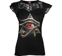 Spiral Evil Eye T-Shirt schwarz in XL