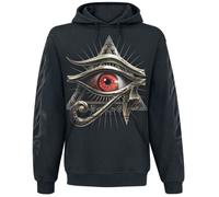 Spiral Evil Eye - Hoodie Kapuzenpullover schwarz in L
