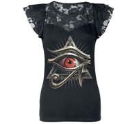 Spiral Evil Eye T-Shirt schwarz in XL