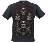 Spiral FACES OF GOTH T-Shirt schwarz in M