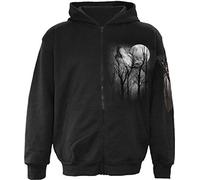 Spiral Forest Wolf Herren-Kapuzenjacke - schwarz XXL