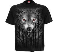 Spiral Forest Wolf Herren-T-Shirt - schwarz XXL