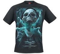 Spiral Ghost Skull Männer T-Shirt schwarz XL 100% Baumwolle Horror, Rockwear, Totenköpfe
