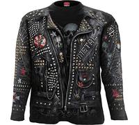 Spiral - Goth Metal - Allover Longsleeve T-Shirt Schwarz - 4XL