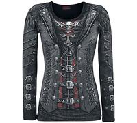 Spiral Gothess Wrap Frauen Langarmshirt schwarz XL 100% Baumwolle Everyday Goth