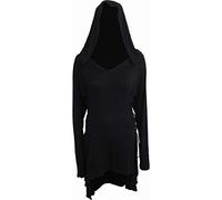 Spiral - Gothic Elegance - Black Widow Gothic Hooded Dress - S