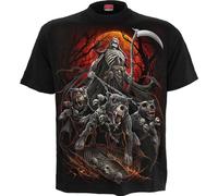 Spiral Harbingers Männer T-Shirt schwarz 4XL 100% Baumwolle Basics, Horror, Rockwear, Totenköpfe