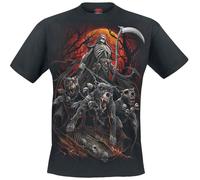 Spiral Harbingers Männer T-Shirt schwarz 4XL 100% Baumwolle Basics, Horror, Rockwear, Totenköpfe