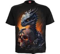 Spiral Hatchling Unisex T-Shirt schwarz XXL 100% Baumwolle Basics, Drachen, Rockwear, Totenköpfe