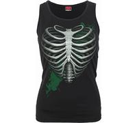 Spiral - Heart Ribs - Glow in The Dark - Razor Back Top schwarz, Schwarz, X-Large