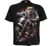 Spiral Top Dog Männer T-Shirt schwarz XXL 100% Baumwolle Biker, Rockwear, Tiere & Haustiere