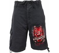 Spiral Live Loud Männer Short schwarz XXL 100% Baumwolle Festival, Gothic, Horror, Rockwear