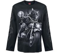 Spiral Männer Langarmshirt Nine Lives Schwarz XXL