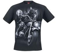 Spiral Nine Lives T-Shirt schwarz in XL