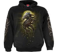 Spiral Oak Dragon Männer Kapuzenpullover schwarz XL 100% Baumwolle Basics, Drachen, Rockwear