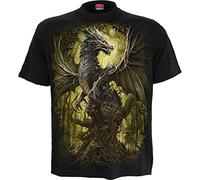 Spiral Männer-T-Shirt Oak Dragon – Schwarz, 100% Baumwolle – Größe M