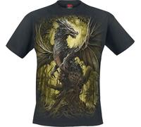 Spiral Oak Dragon Männer T-Shirt schwarz 3XL 100% Baumwolle Basics, Drachen, Rockwear