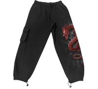 Spiral Oriental Dragon - Casual Cargo Joggers Trainingshose schwarz in XL