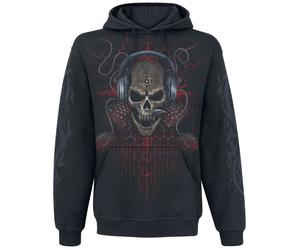 Spiral PC Gamer Kapuzenpullover schwarz in XL
