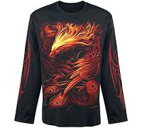 Spiral Phoenix Arisen Männer Langarmshirt schwarz