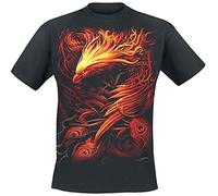 Spiral Phoenix Arisen Männer T-Shirt schwarz XL 100% Baumwolle Gothic, Horror, Rockwear