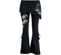 Spiral Direct Damen Pure of Heart-2in1 Boot-Cut with Micro Slant Skirt Legging, Schwarz (Black 001), 50 (Herstellergröße: XX-Large)