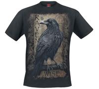 Spiral Raven Wise Männer T-Shirt schwarz M