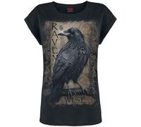 Spiral Raven Wise T-Shirt schwarz in M