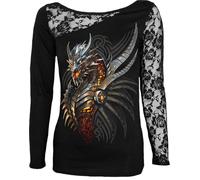 Spiral Razor Back Langarmshirt schwarz in M