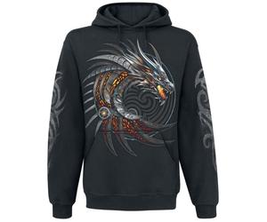 Spiral Razor Back Kapuzenpullover schwarz in M