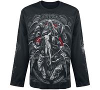 Spiral Reaper's Door Langarmshirt schwarz in XL