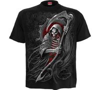 Spiral Reaper's Portal Männer T-Shirt schwarz L 100% Baumwolle Basics, Horror, Rockwear, Totenköpfe