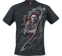Spiral Reaper's Portal Männer T-Shirt schwarz 3XL 100% Baumwolle Basics, Horror, Rockwear, Totenköpfe