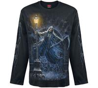 Spiral Reaping in the rain Langarmshirt schwarz in M
